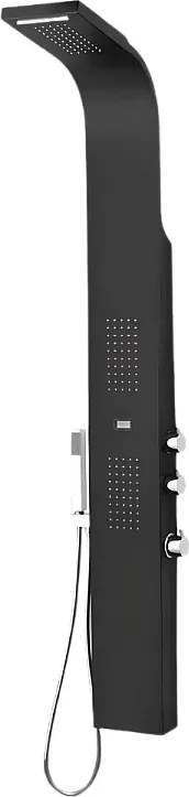 Essekaska panel prysznicowy z hydromasażem czarny - Essebagno