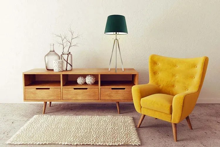 Lampka do sypialni na srebrnym stelażu - F3-P80