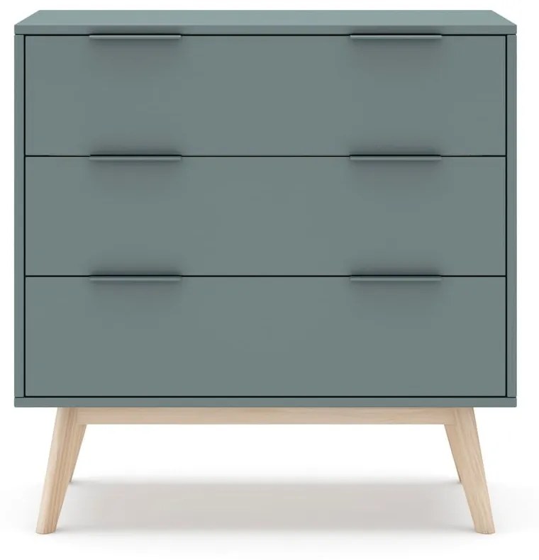 Szarozielona komoda 80x83x40 cm Pisco – Marckeric