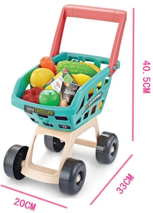 Woopie sklep supermarket i wózek koszyk sklepowy kasa waga skaner 47 akc