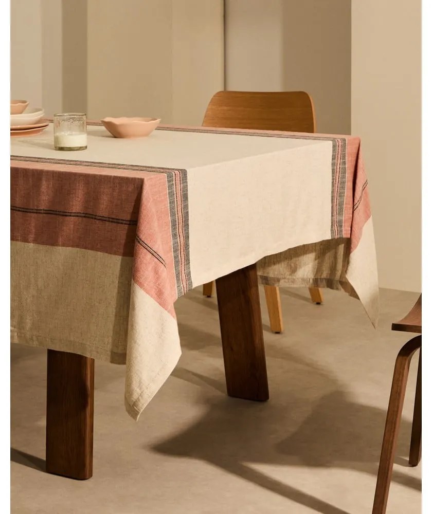 Obrus z mieszanki lnu 170x250 cm Veliat – Kave Home
