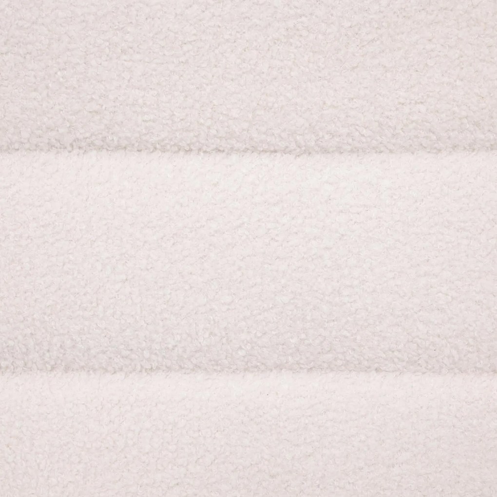 Pufa do salonu Sinan, materiał z efektem boucle, 100 x 40 cm