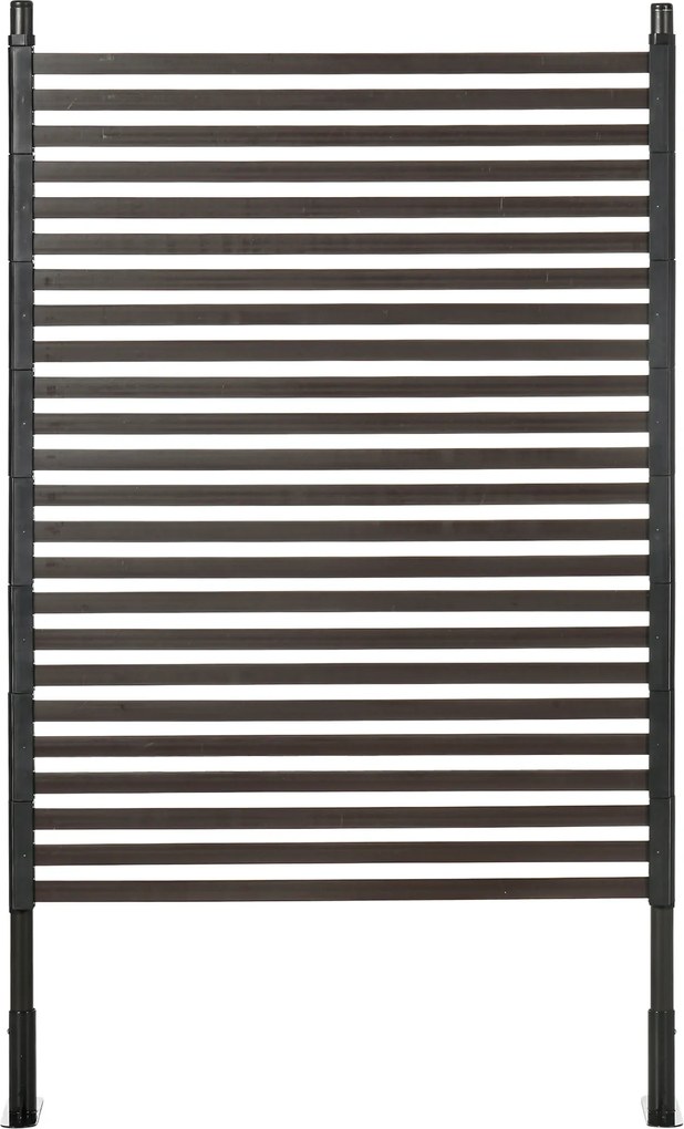 Outsunny Ogrodzenie Metalowe Brązowe 93x22x150cm Dla Ogrodu - Aosom PL