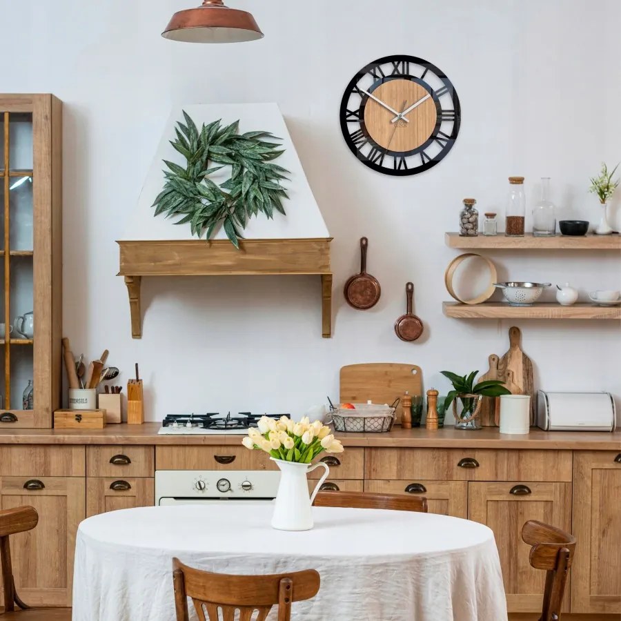 Zegar ścienny nowoczesny z cichym mechanizmem do salonu sypialni okrągły