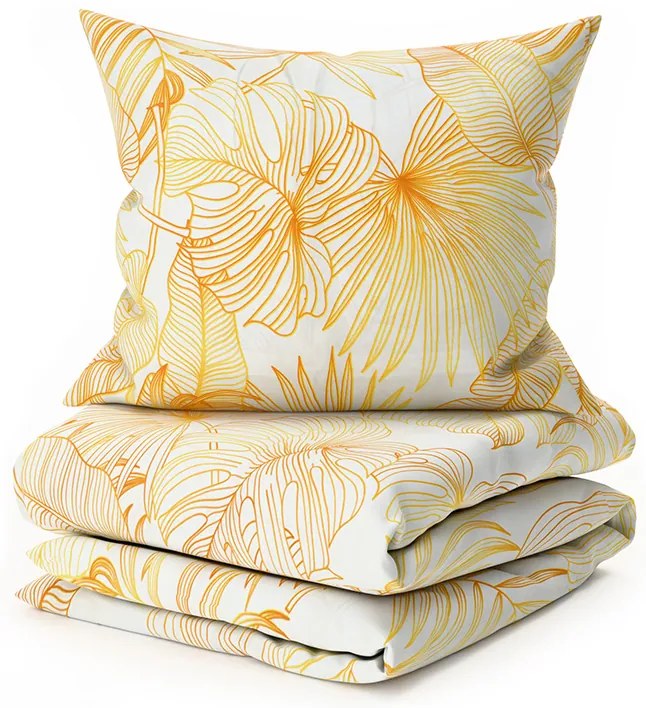 PrzytulneMieszkanie.pl PrzytulneMieszkanie.pl Pościel z mikrowłókna PALMERA kremowa Rozmiar pościeli: 70 x 80 cm | 140 x 200 cm