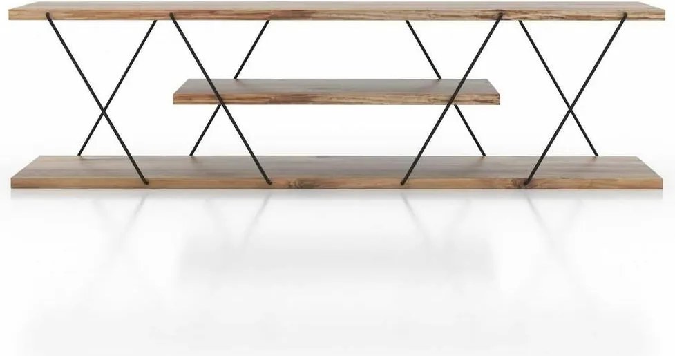 Stolik pod telewizor Canaz Black and Walnut