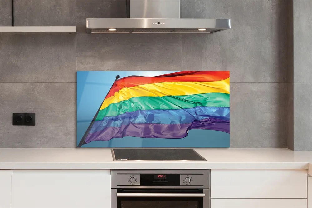 Panel szklany do Kuchni Barwna Flaga