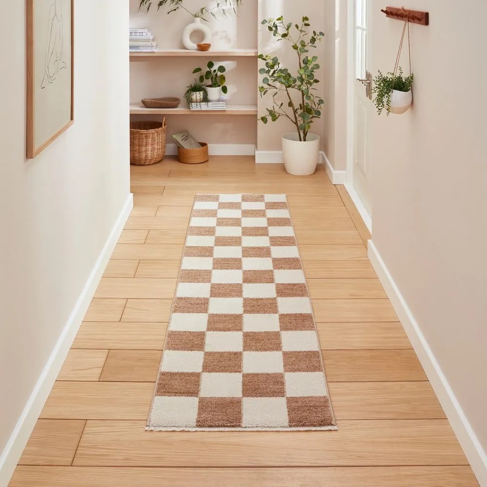 Beżowy chodnik 60x230 cm Baltimore – Think Rugs