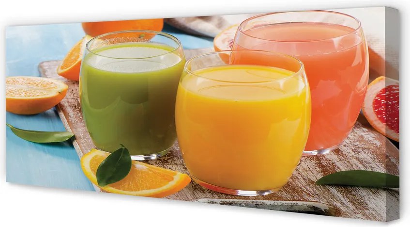 Fotoobraz na płótnie Tęcza Owocowych Koktajli