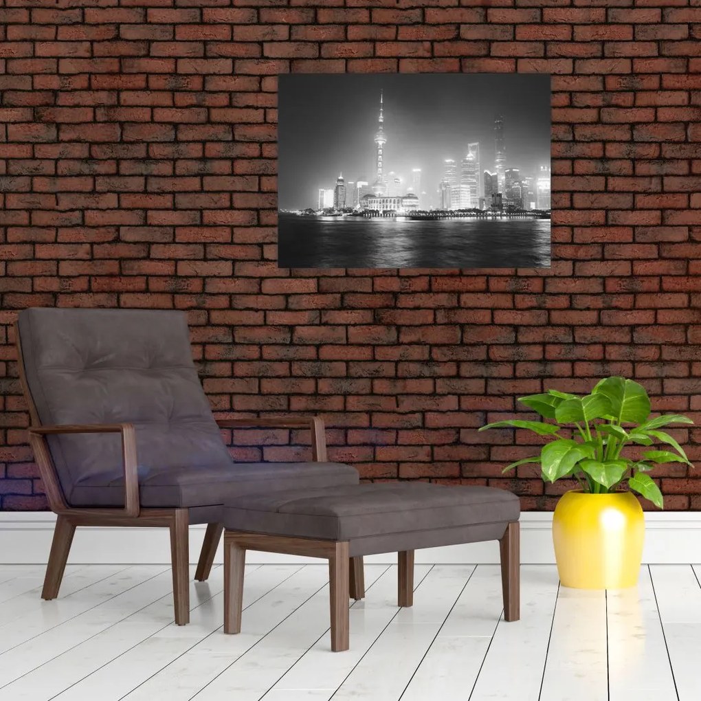 Obraz na szkle - nowoczesne drapacze chmur (70x50 cm)