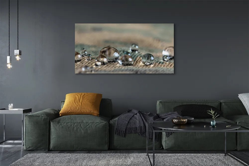 Zdjęcie na płótnie Tekstura Kropli w Makro