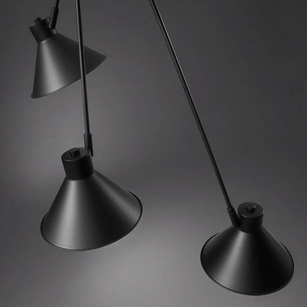 Czarna lampa sufitowa 80x80 cm Dione – Kave Home