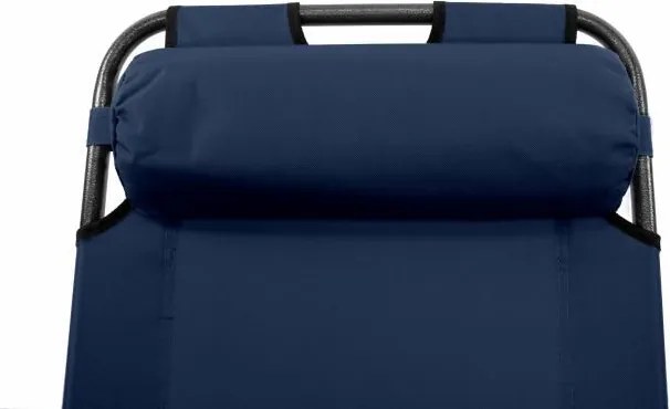 Składany leżak niebieski