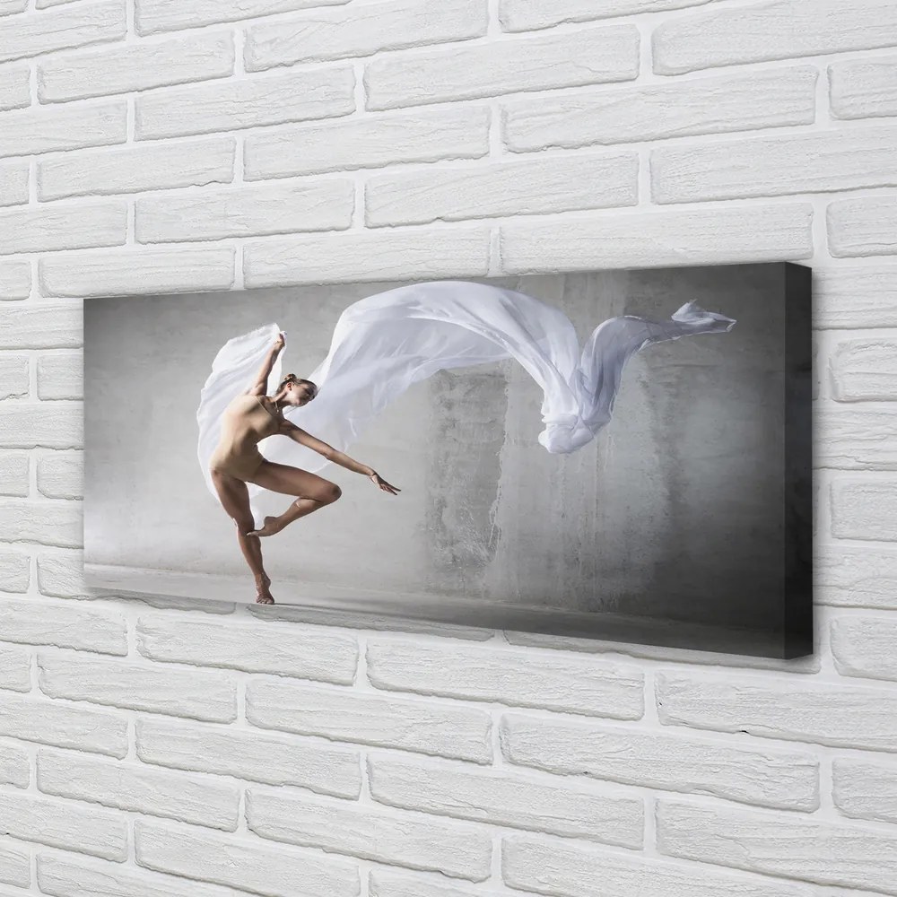 Obraz canvas na ścianę Taniec z Białym Materiałem