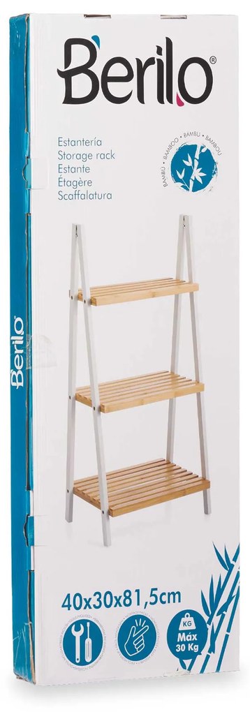 Regał BAMBOO GLOW, 40 x 30 x 81,5 cm