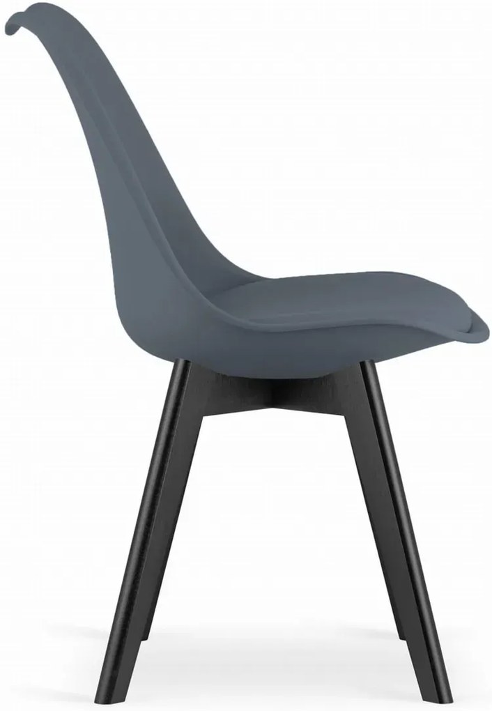 Zestaw grafitowych skandynawskich ergonomicznych krzeseł 4 szt. Z1-S95