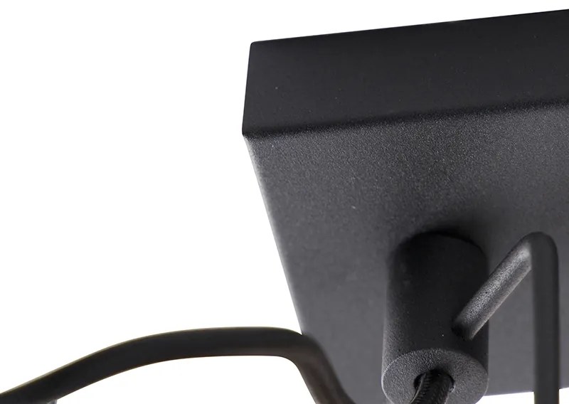 Inteligentny plafon czarny 3-punktowy z WiFi GU10 - Suplux