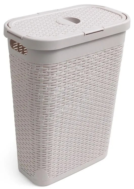 Beżowy kosz na pranie Addis Calico, 40 l