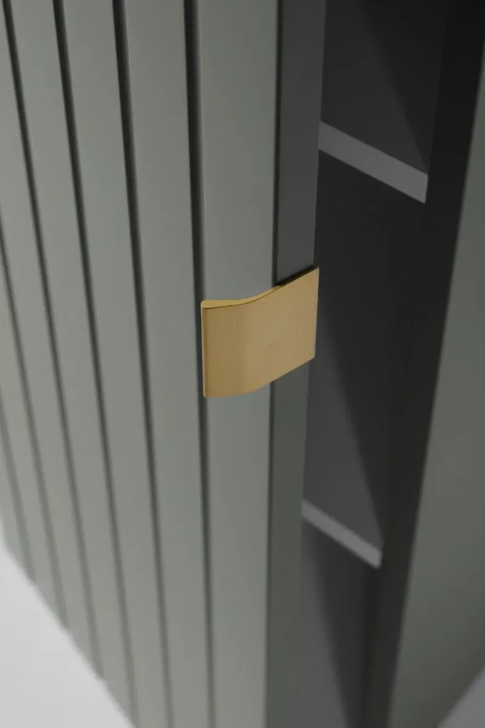 Szafka łazienkowa HARMO 31 cm szaro-zielony półmat KROFAM