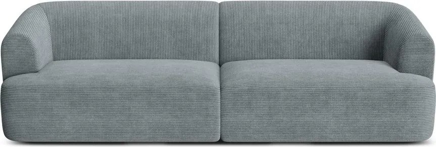 Ciemnoszara sztruksowa sofa 255 cm Campi – Cosmopolitan Design