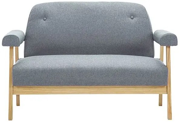 Tapicerowana sofa 2-osobowa Uxis 2G - jasny szary