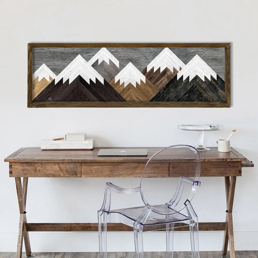 Obraz Mountains, 120x35 cm