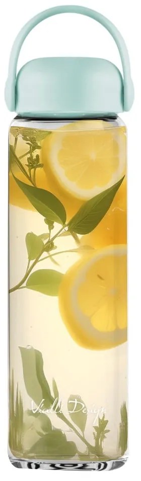 Miętowa szklana butelka 540 ml Fuori – Vialli Design