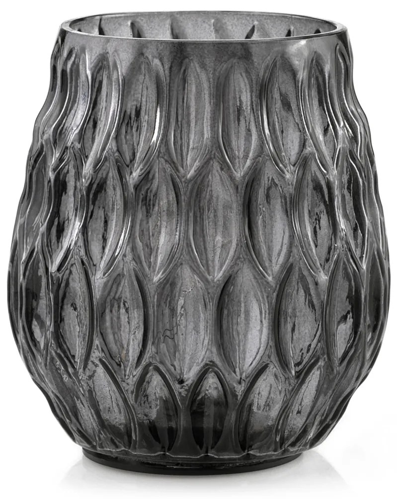 LED szklana lampa MADRID czarna