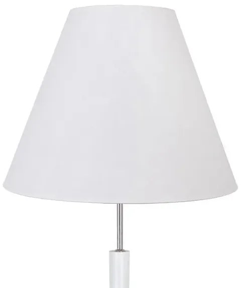 Biała minimalistyczna lampa stojąca z abażurem - 12X S240 B6-C13