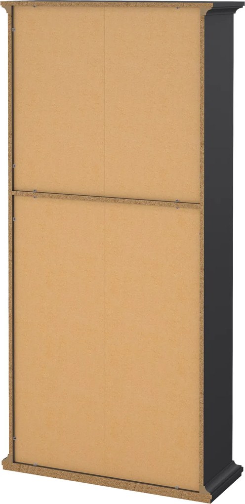 Regał na książki Paris z otwartymi półkami, kolor szary