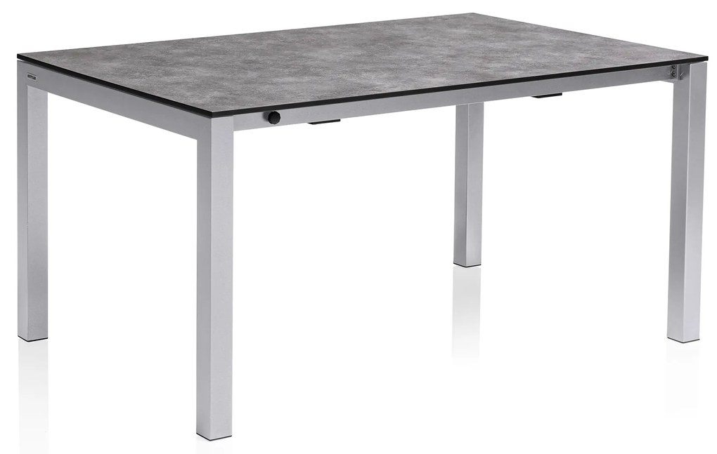 Stół ogrodowy rozkładany 150 / 210 x 95 cm Cubic srebrno-antracytowy KETTLER