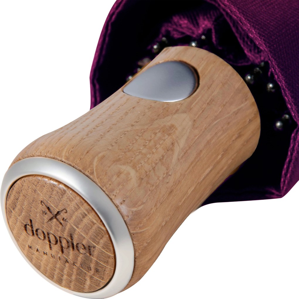 Doppler Manufaktur Bellino Nickel matt Oxford parasol automatyczny