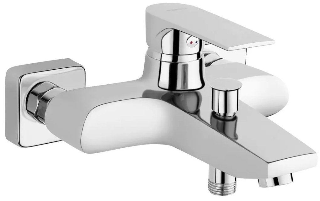 FERRO - Bateria wannowa ALGEO SQUARE chrom błyszczący