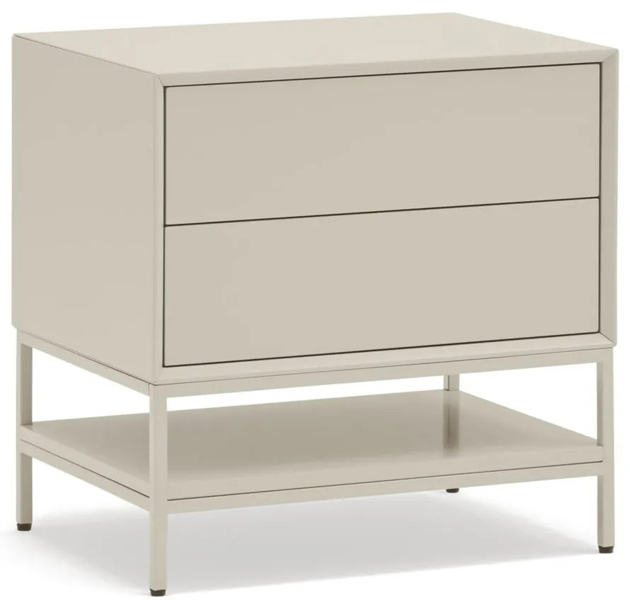 Kremowa szafka nocna Platt – Teulat