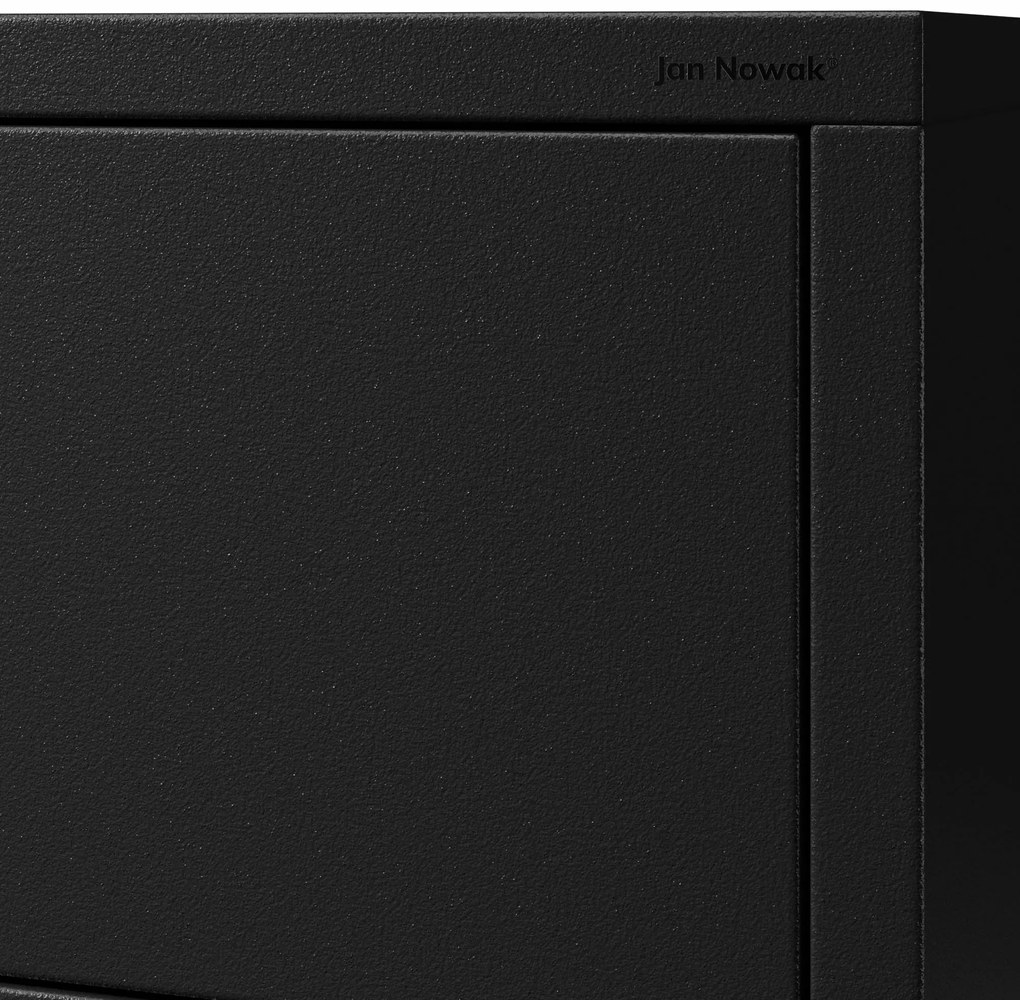 Komoda szafka metalowa czarna Modern CARLA 800 x 1015 x 400 mm