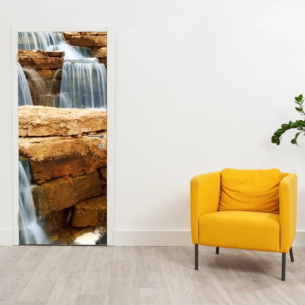 Fototapeta na drzwi - Wodospady (95x205cm)