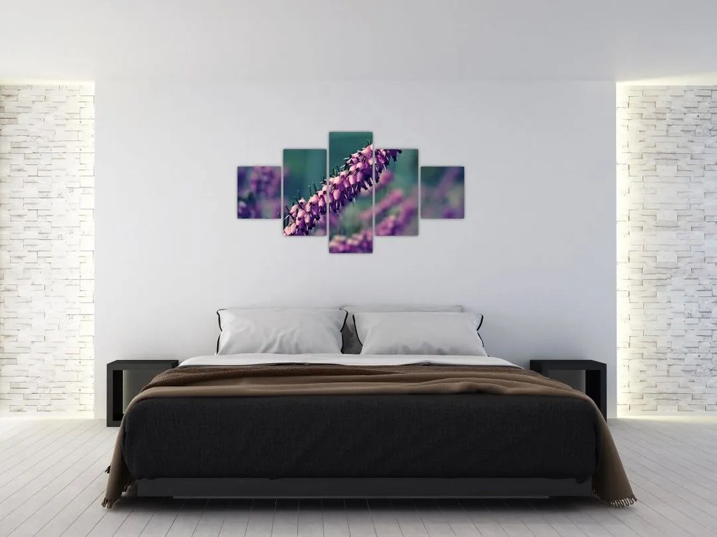 Obraz fioletowego kwiatu (125x70 cm)