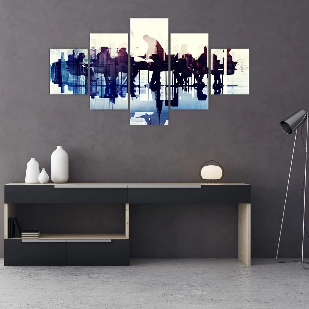 Obraz muzyków (125x70 cm)