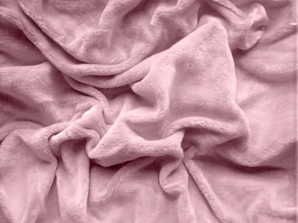 PrzytulneMieszkanie.pl Prześcieradło z mikropluszu SOFT 90x200 różowe