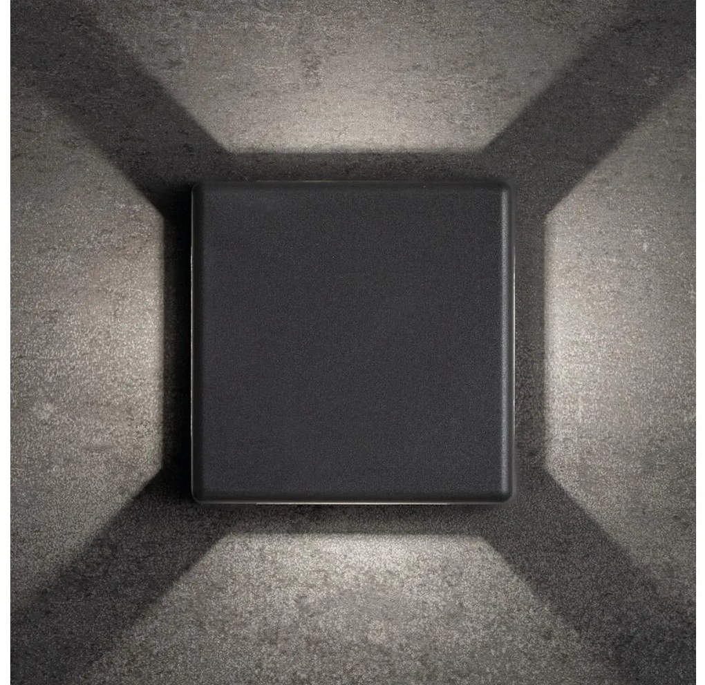 Kanlux 39181 - Zewnętrzny kinkiet LED REFAZI LED/6W/230V IP54 antracyt