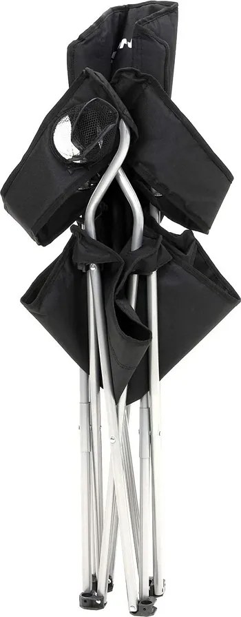 Krzesła kempingowe NOMAD, zestaw 2 szt., czarny SongmicsHome