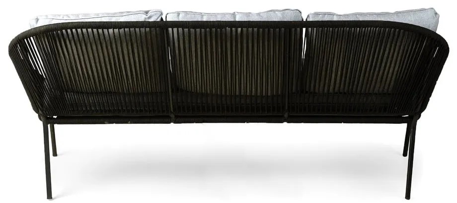 Czarna 3-osobowa sofa ogrodowa Bonami Selection North