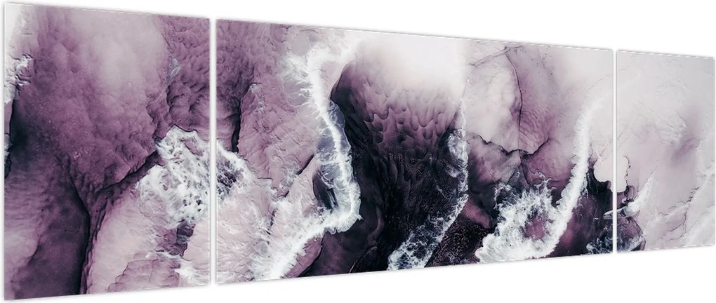 Obraz - Fioletowy marmur N⁰2 (170x50 cm)