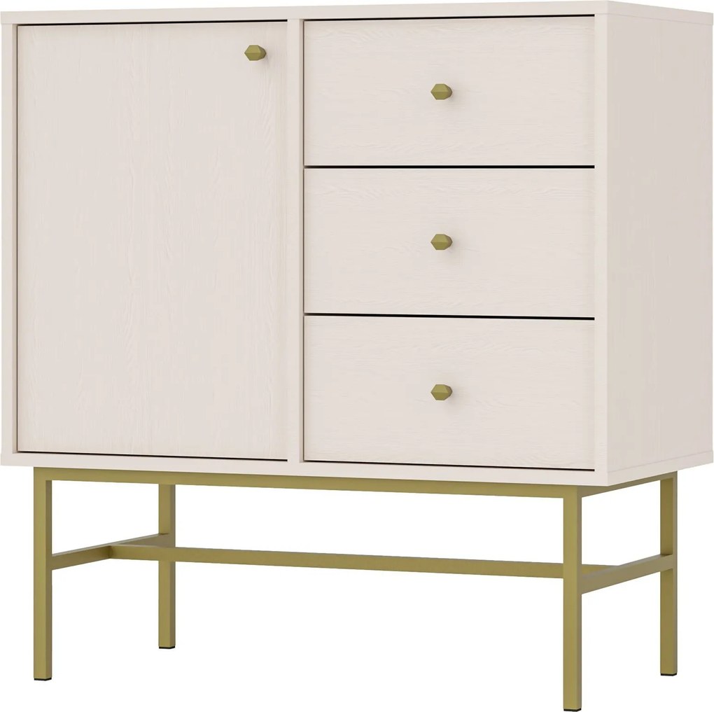 Komoda TORINO 84 cm do Salonu Sypialni Odcienie beżu