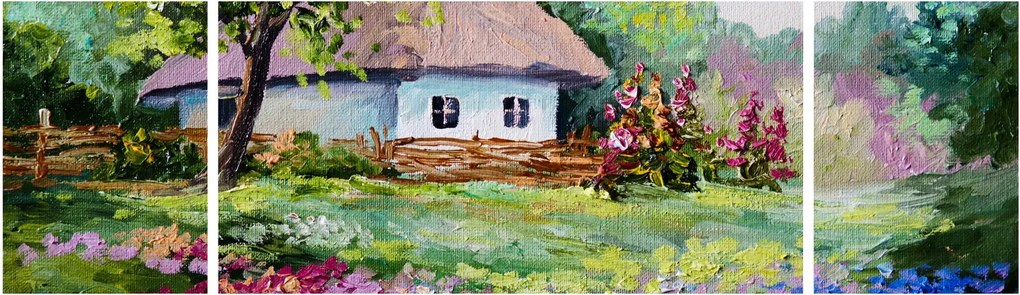 Obraz - Domek (170x50 cm)