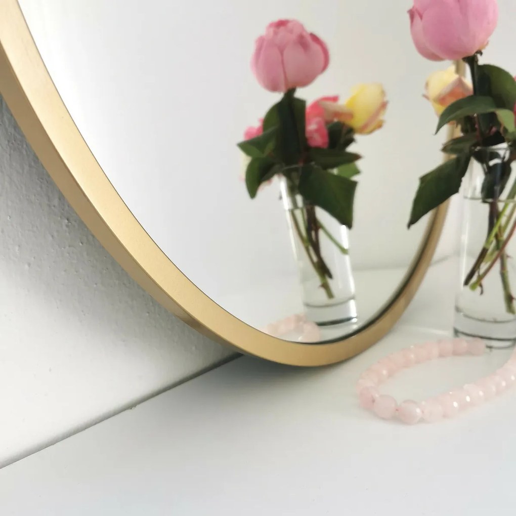 Lustro Gold Metal Ayna 60 cm
