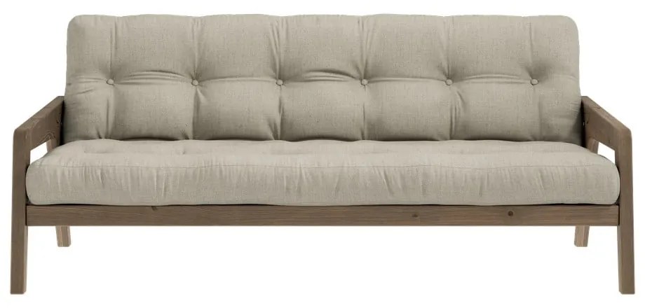 Beżowa rozkładana sofa 204 cm Grab – Karup Design