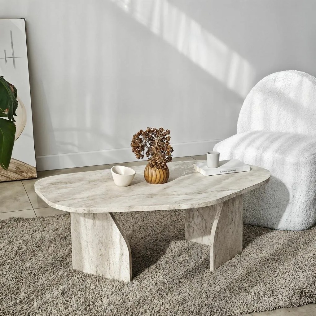 Stolik konferencyjny Rock Travertine