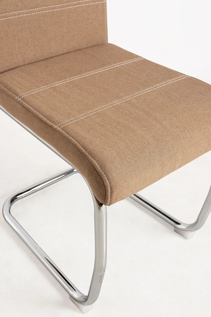 Zestaw 4 Krzese Hallen Tkanina