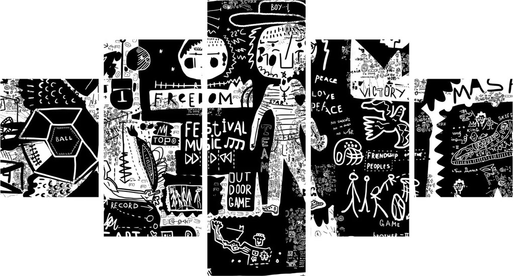 Obraz - Graffiti (125x70 cm)